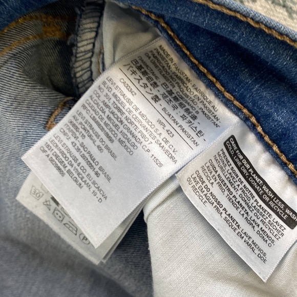 LEVI 710 super skinny jean shorts - Picture 8 of 9